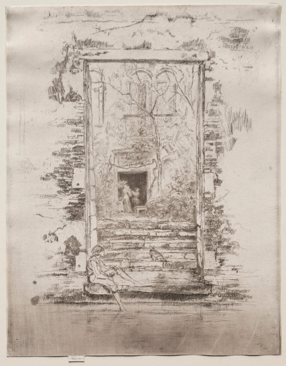 花园，1886年。 作者 詹姆斯·阿博特·麦克尼尔·惠斯勒