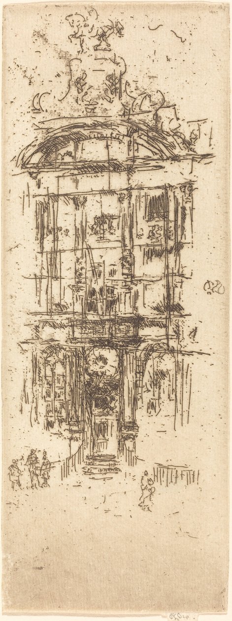 金屋，布鲁塞尔，1887年。 作者 詹姆斯·阿博特·麦克尼尔·惠斯勒