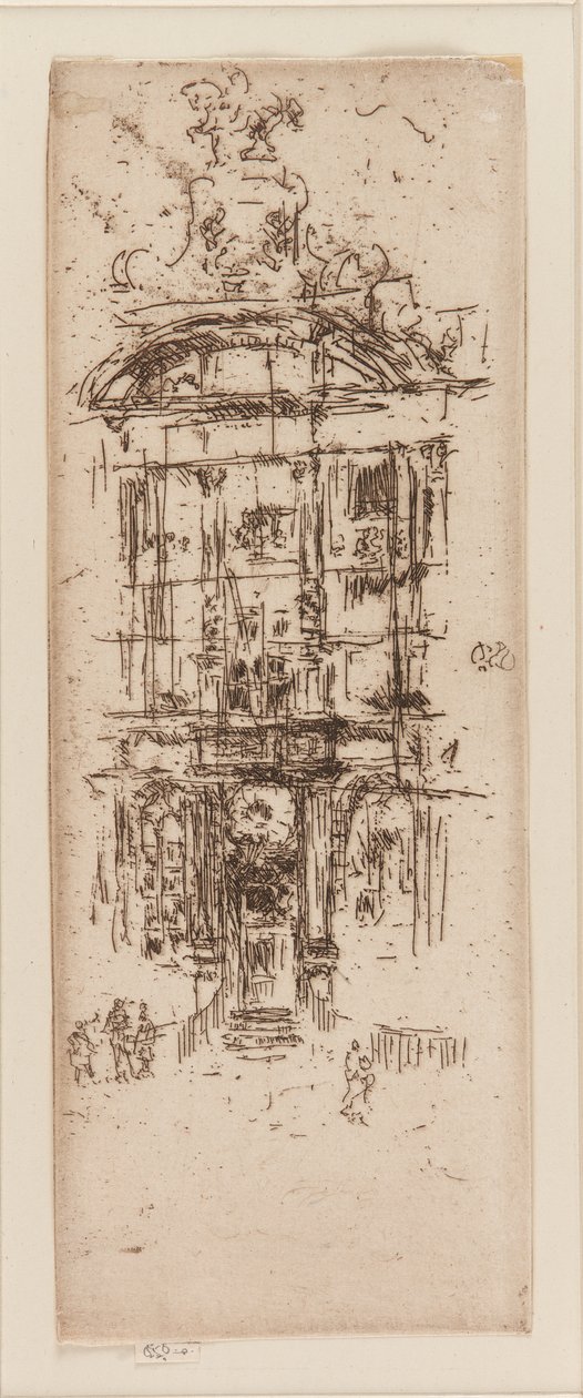 金屋，布鲁塞尔，1887年。 作者 詹姆斯·阿博特·麦克尼尔·惠斯勒