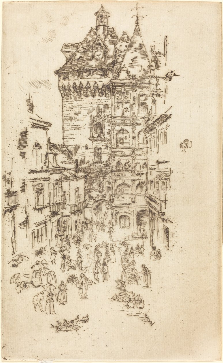 洛什市政厅，1888年。 作者 詹姆斯·阿博特·麦克尼尔·惠斯勒