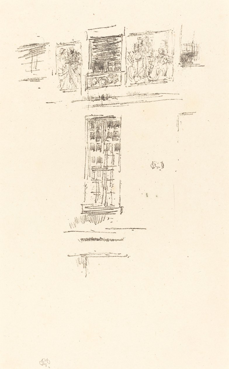 科尔伯特酒店，窗户，1891年。 作者 詹姆斯·阿博特·麦克尼尔·惠斯勒