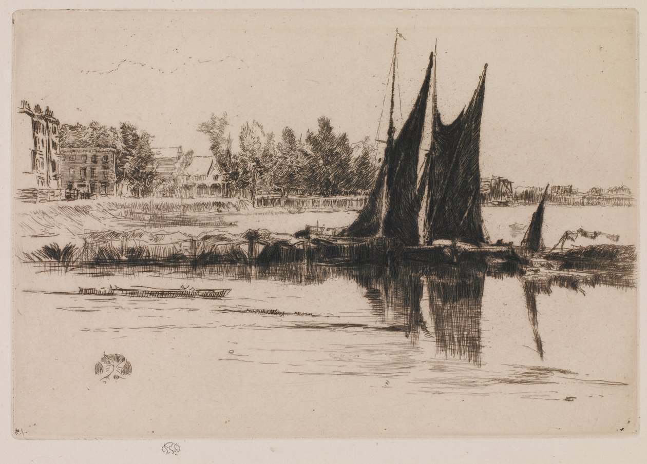 赫林汉姆，1879年。 作者 詹姆斯·阿博特·麦克尼尔·惠斯勒