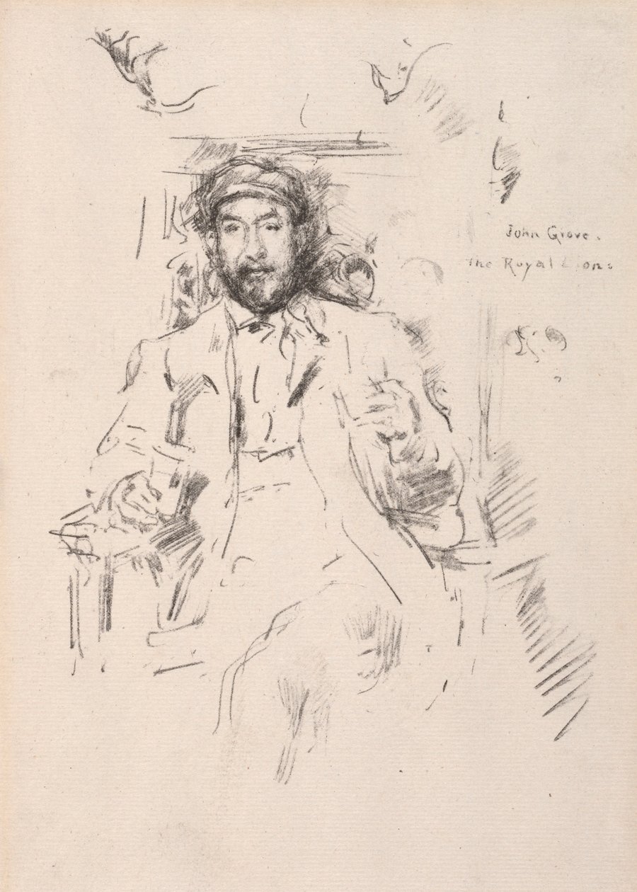 约翰·格罗夫（John Grove），1895年。 作者 詹姆斯·阿博特·麦克尼尔·惠斯勒