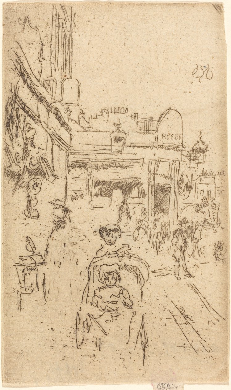 切尔西国王路，约1886-1888。 作者 詹姆斯·阿博特·麦克尼尔·惠斯勒