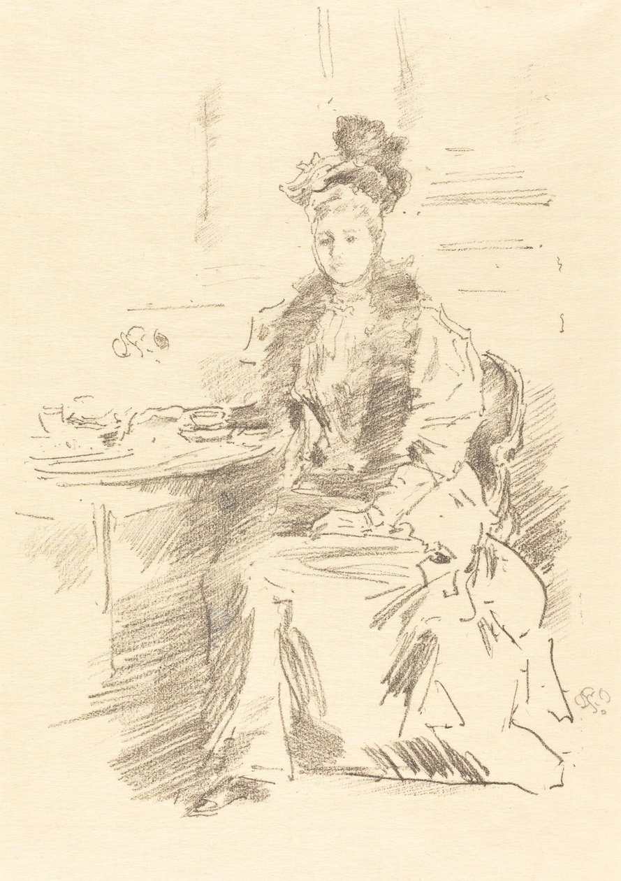 La Jolie New Yorkaise, 1894。 作者 詹姆斯·阿博特·麦克尼尔·惠斯勒