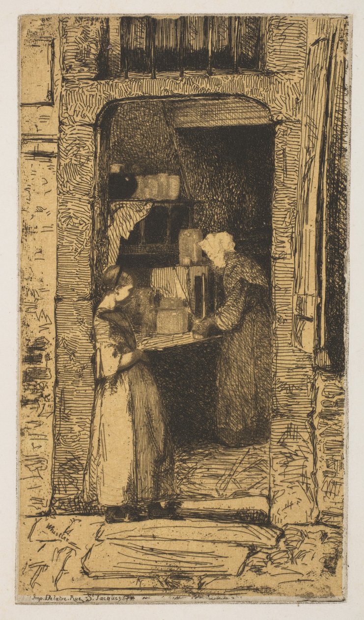 La Marchande de moutarde, 1858. 作者 詹姆斯·阿博特·麦克尼尔·惠斯勒