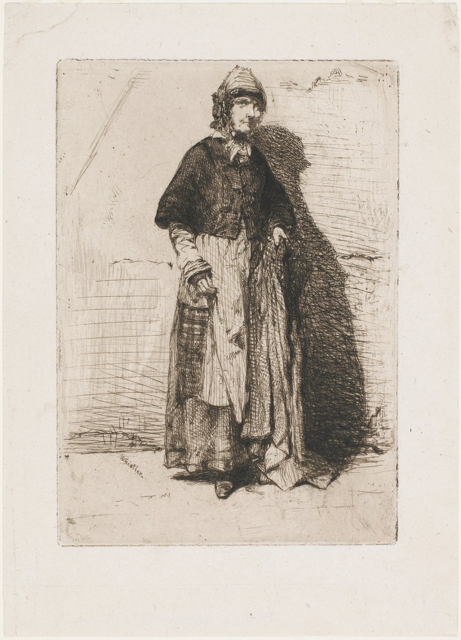 La Mère Gérard, 1858年。 作者 詹姆斯·阿博特·麦克尼尔·惠斯勒