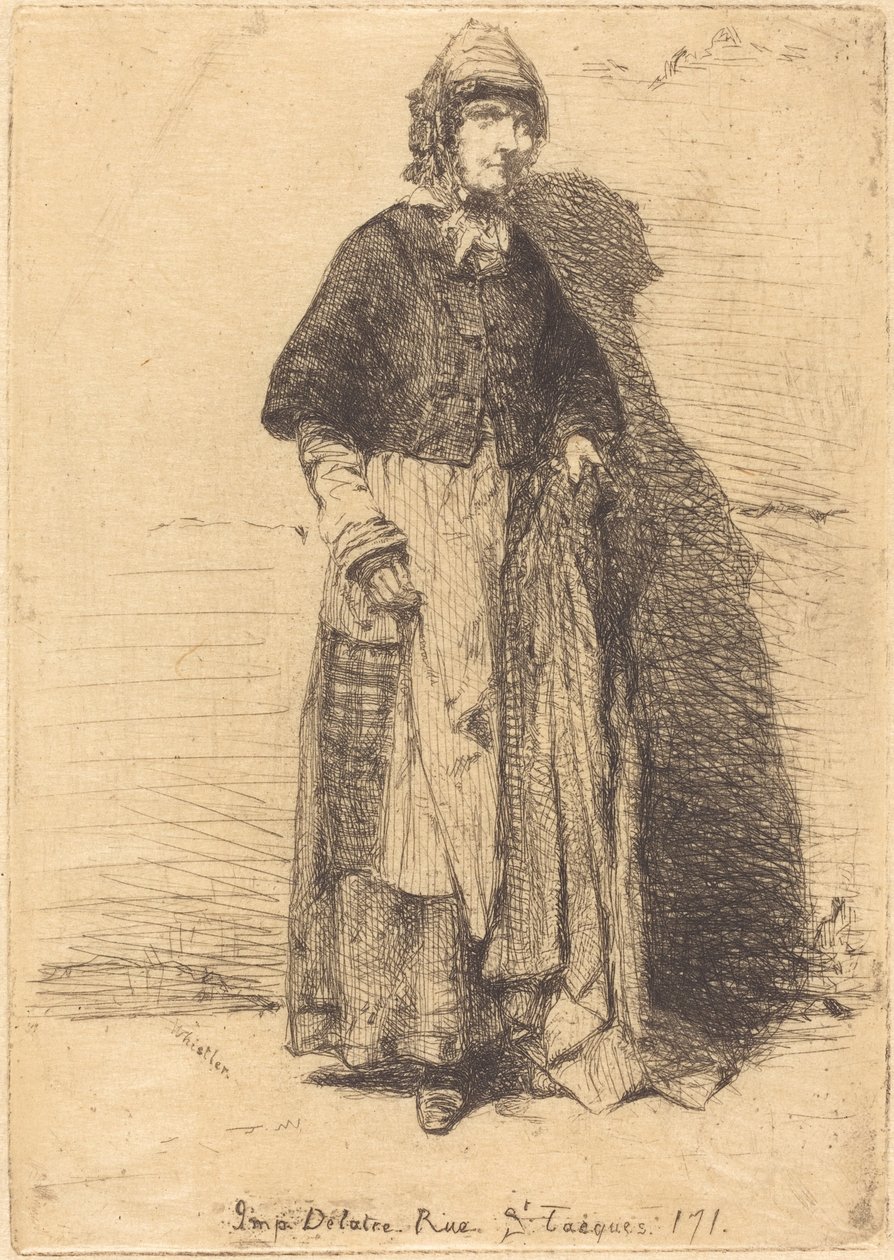 La Mère Gérard, 1858年。 作者 詹姆斯·阿博特·麦克尼尔·惠斯勒