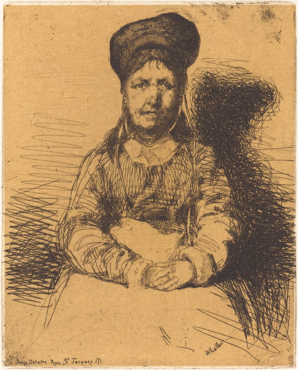 La Retameuse, 1858年。 作者 詹姆斯·阿博特·麦克尼尔·惠斯勒