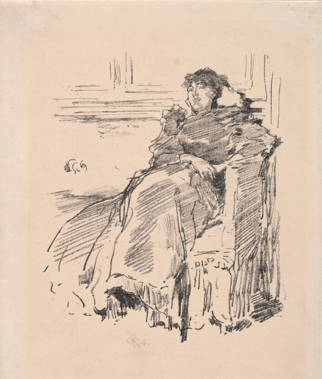 《红色礼服》，1894年。 作者 詹姆斯·阿博特·麦克尼尔·惠斯勒