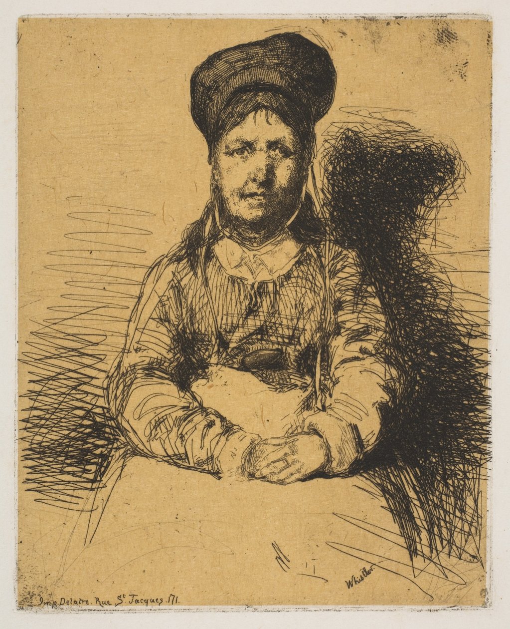 The Retameuse，1858年。 作者 詹姆斯·阿博特·麦克尼尔·惠斯勒