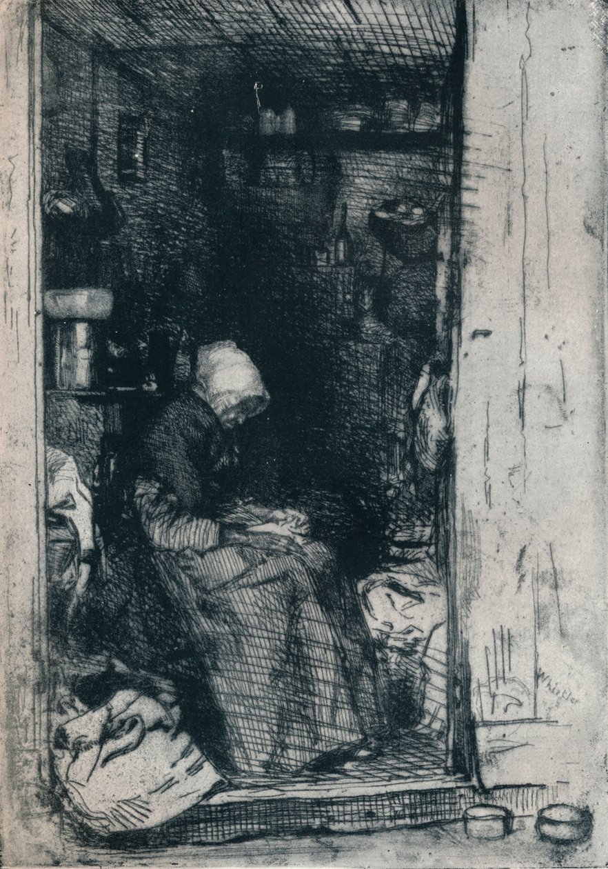La Vieille aux Loques，1858年，1903-1904年 作者 詹姆斯·阿博特·麦克尼尔·惠斯勒