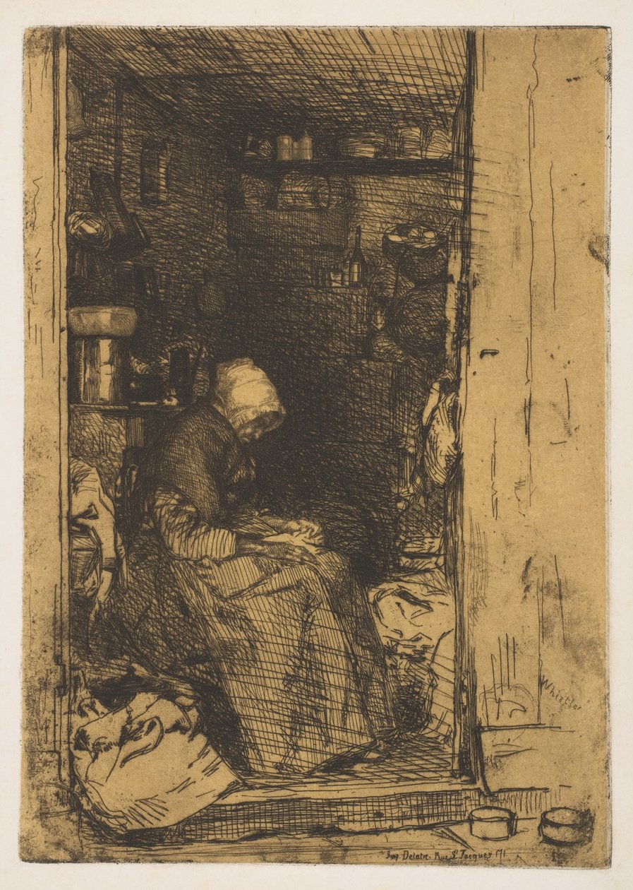 La Vielle aux Loques，1858年。 作者 詹姆斯·阿博特·麦克尼尔·惠斯勒