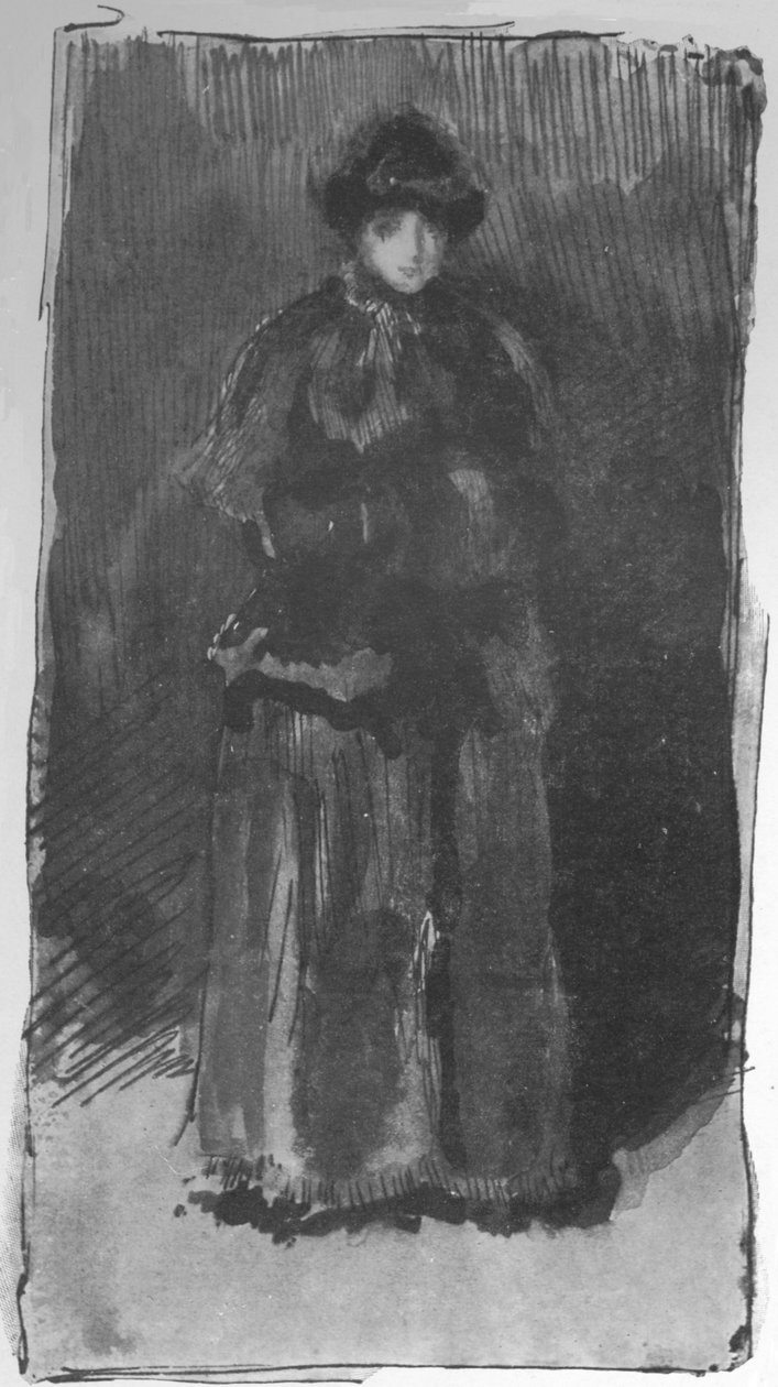 梅克斯夫人，c1882，1904年 作者 詹姆斯·阿博特·麦克尼尔·惠斯勒