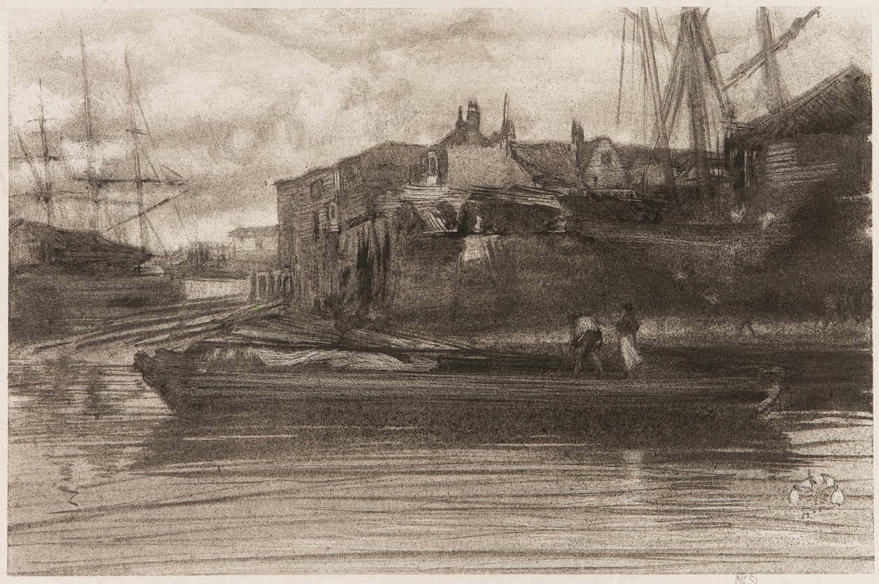 莱姆豪斯，1878年。 作者 詹姆斯·阿博特·麦克尼尔·惠斯勒