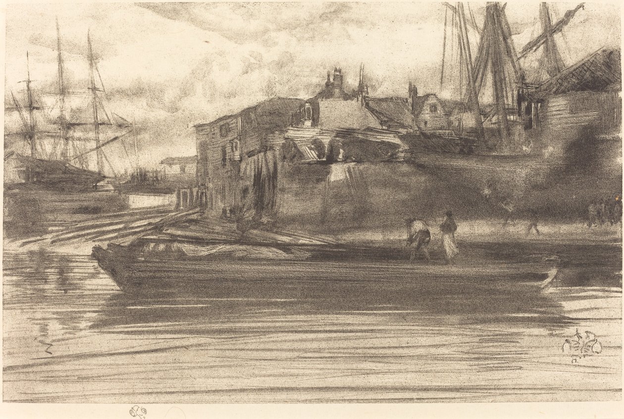 莱姆豪斯，1878年。 作者 詹姆斯·阿博特·麦克尼尔·惠斯勒