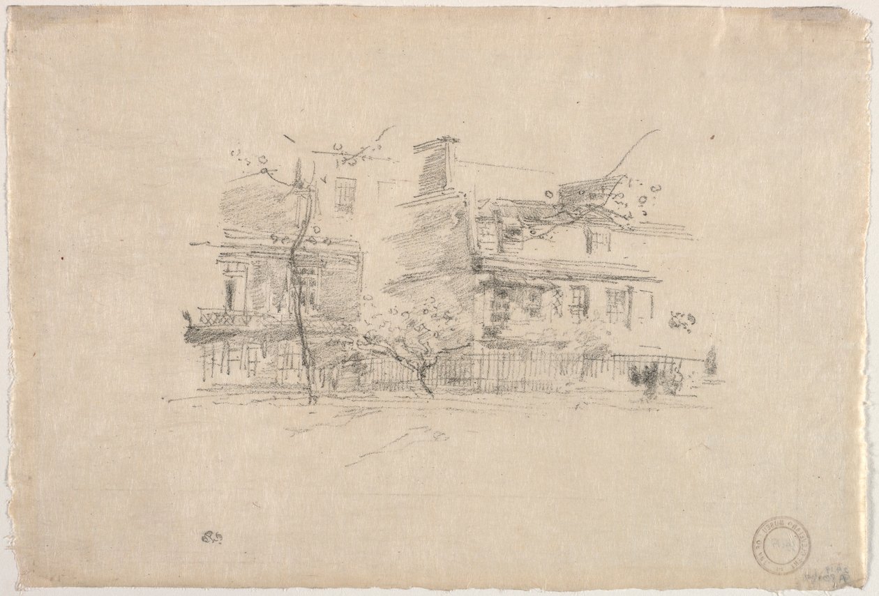 林赛·罗（Lindsay Row），切尔西，1888年。 作者 詹姆斯·阿博特·麦克尼尔·惠斯勒