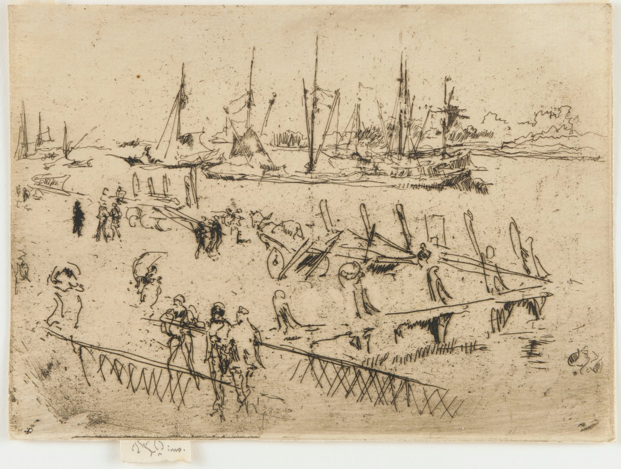 Little Dordrecht, 1884. 作者 詹姆斯·阿博特·麦克尼尔·惠斯勒