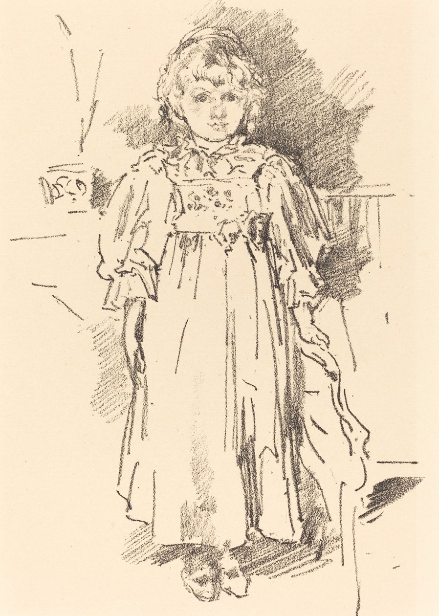 小伊夫林，1896年。 作者 詹姆斯·阿博特·麦克尼尔·惠斯勒