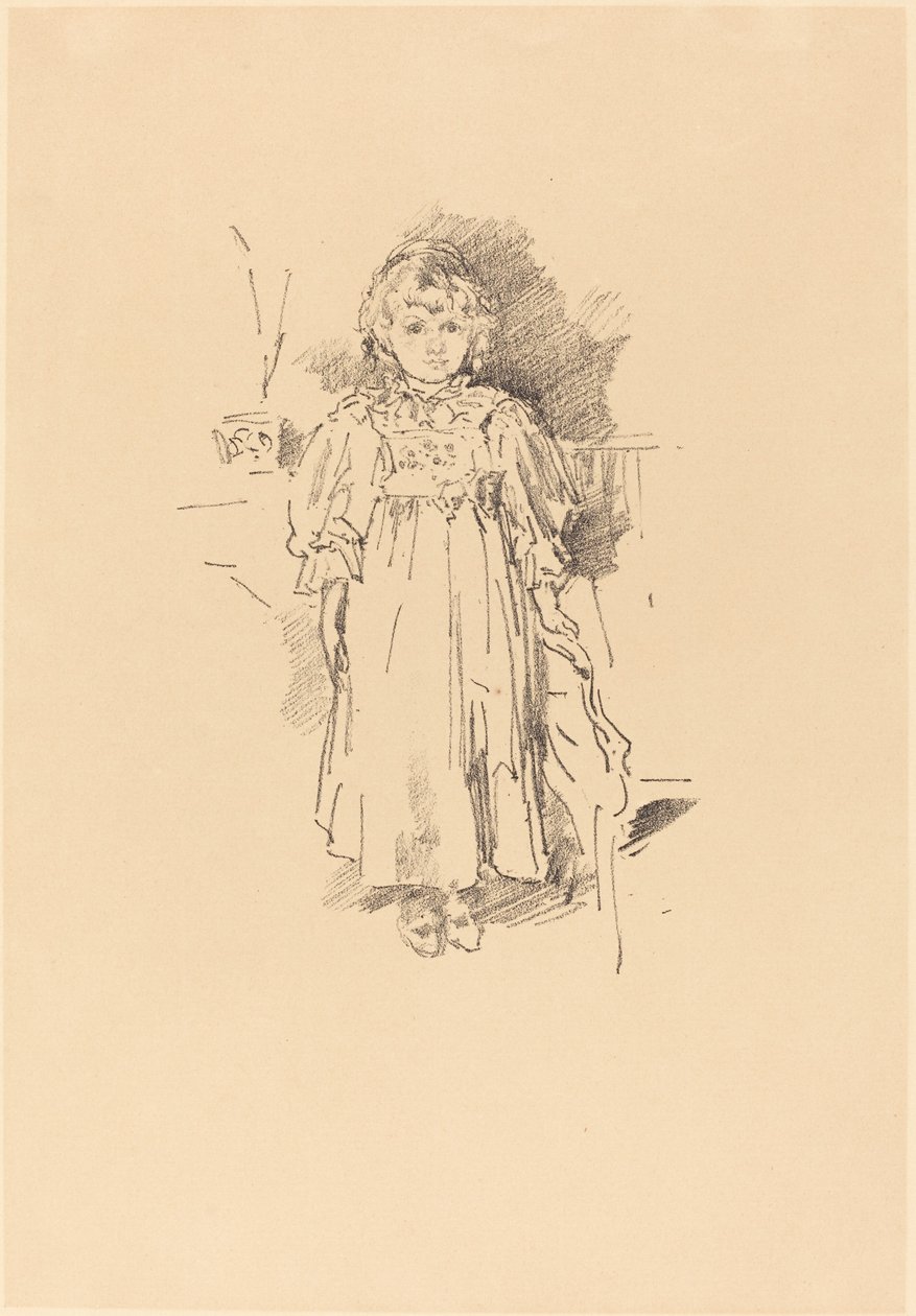 小伊夫林，1896年。 作者 詹姆斯·阿博特·麦克尼尔·惠斯勒