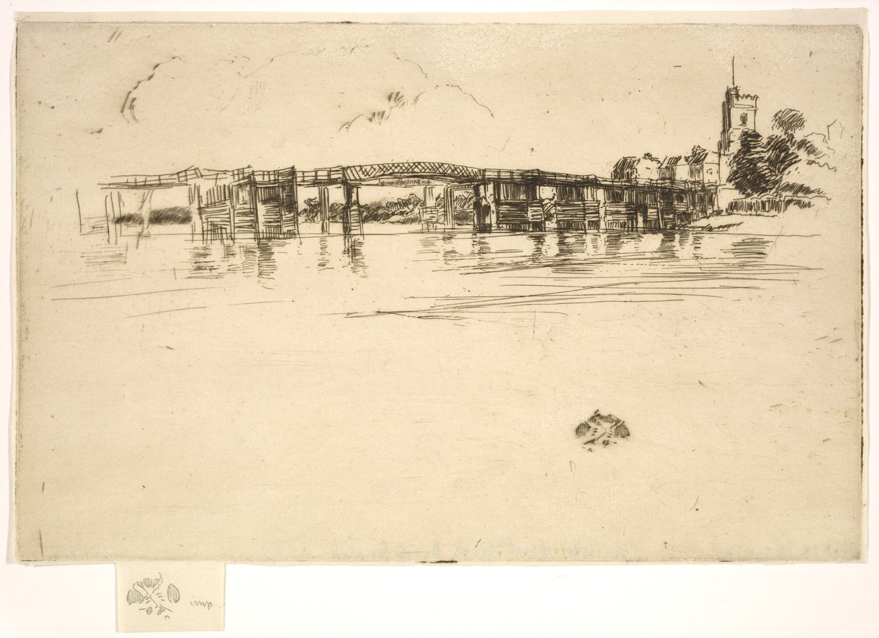小普特尼桥，1879年。 作者 詹姆斯·阿博特·麦克尼尔·惠斯勒