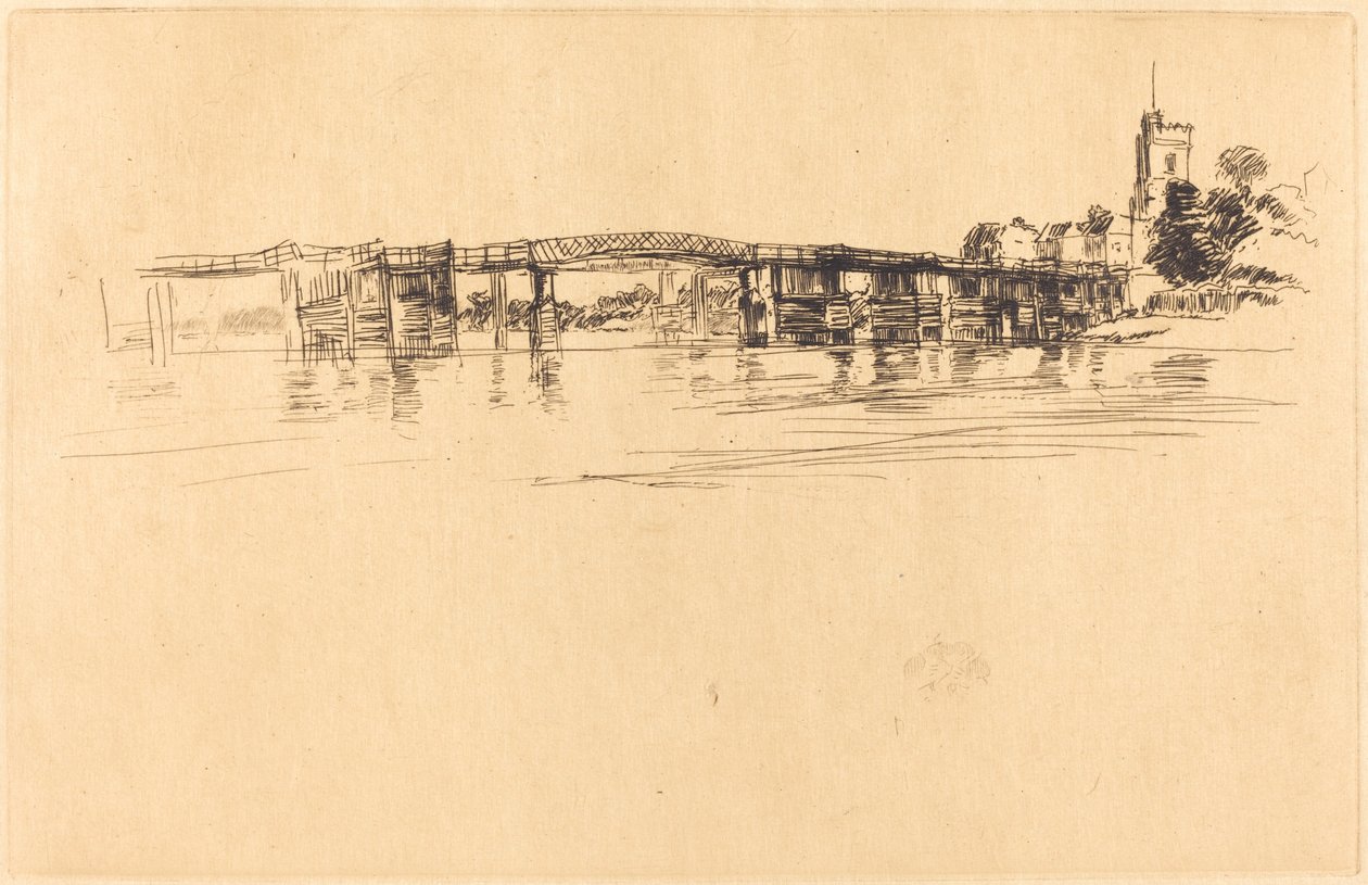 小普特尼第1号，1879年。 作者 詹姆斯·阿博特·麦克尼尔·惠斯勒