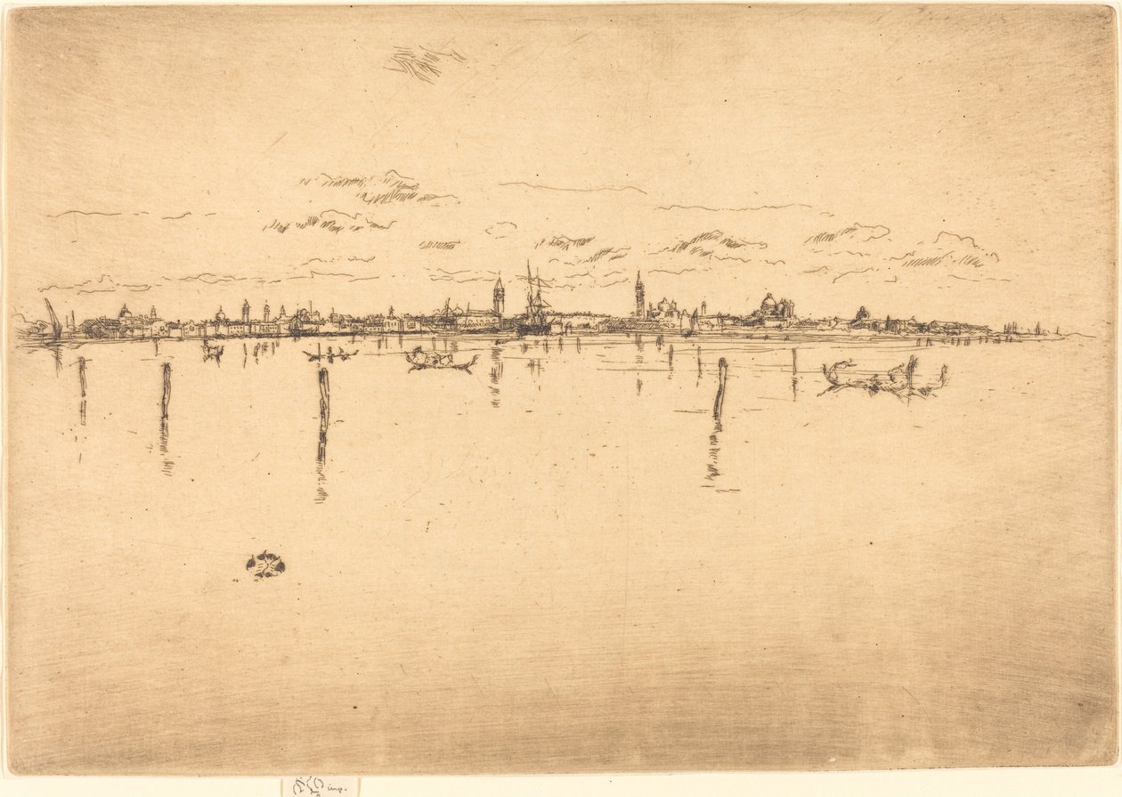 小威尼斯，1880年。 作者 詹姆斯·阿博特·麦克尼尔·惠斯勒