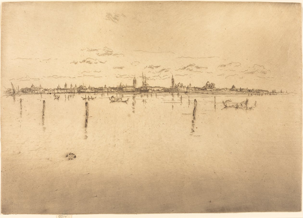 小威尼斯，1880年。 作者 詹姆斯·阿博特·麦克尼尔·惠斯勒