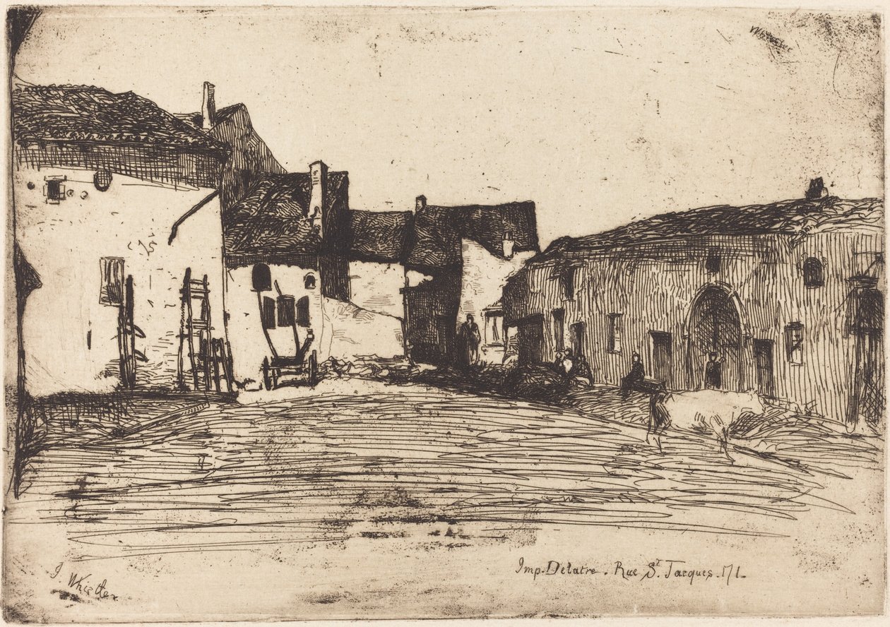 Liverdun, 1858. 作者 詹姆斯·阿博特·麦克尼尔·惠斯勒