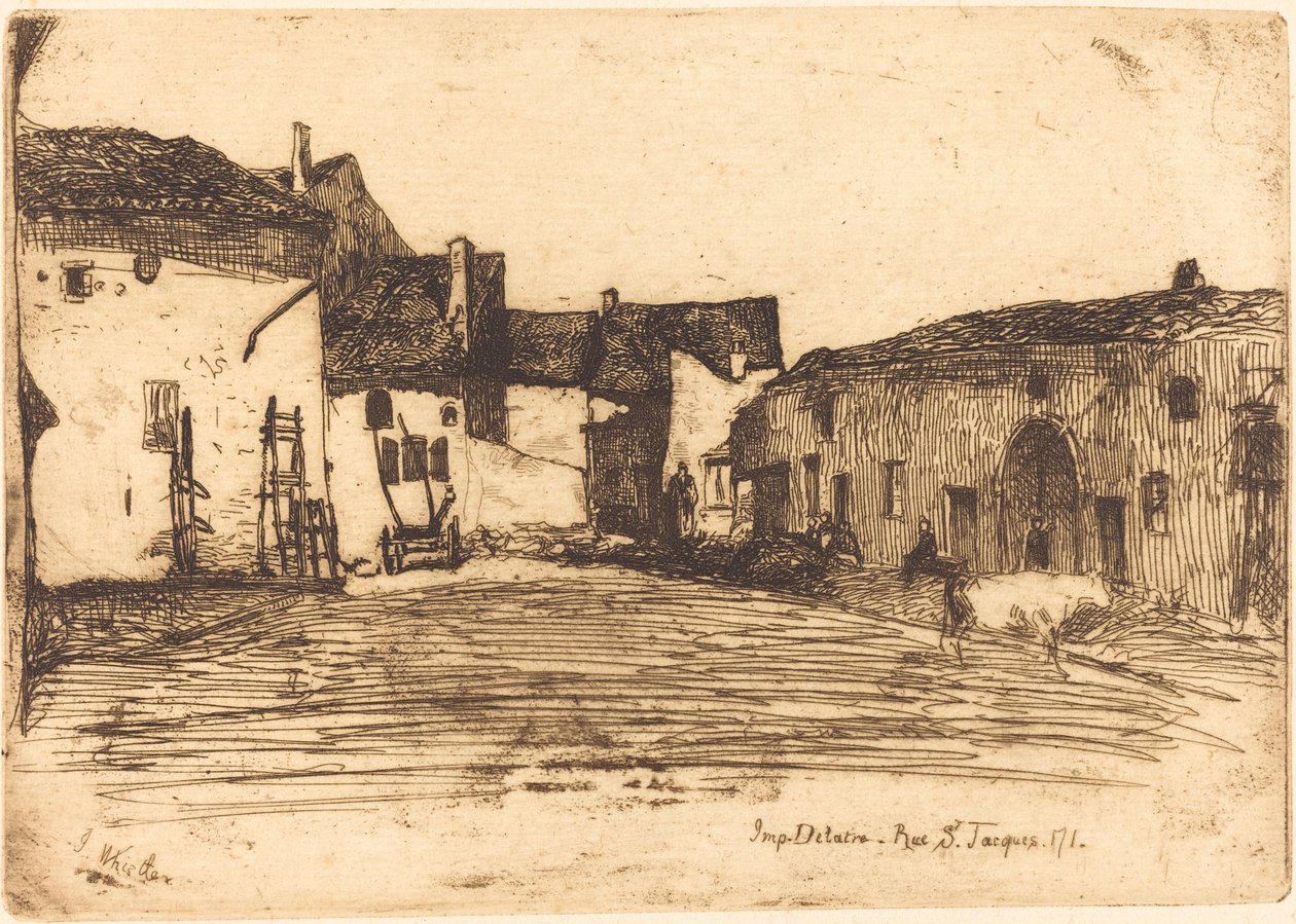 Liverdun, 1858. 作者 詹姆斯·阿博特·麦克尼尔·惠斯勒