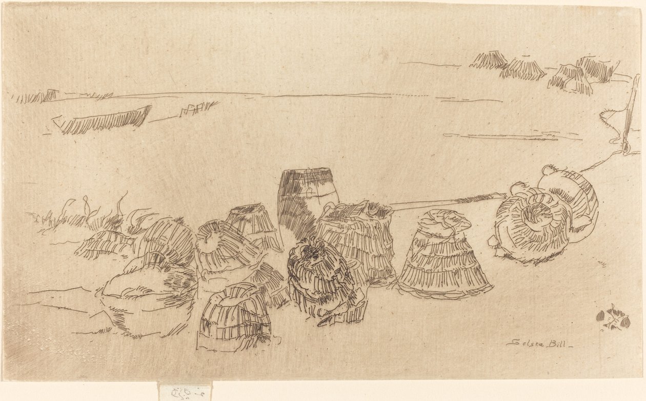 龙虾盆，约1880-881年。 作者 詹姆斯·阿博特·麦克尼尔·惠斯勒