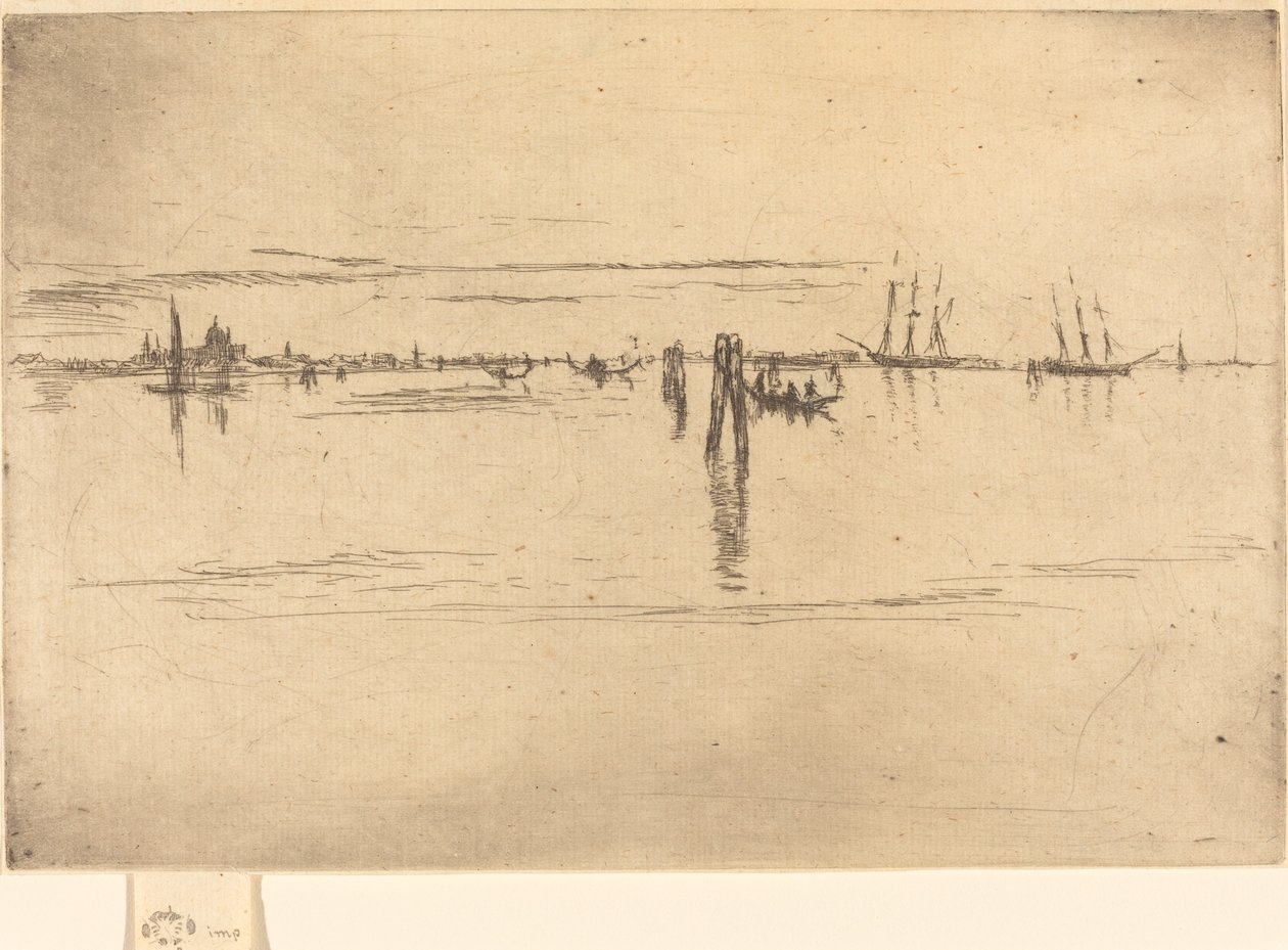 长湖，1880年。 作者 詹姆斯·阿博特·麦克尼尔·惠斯勒