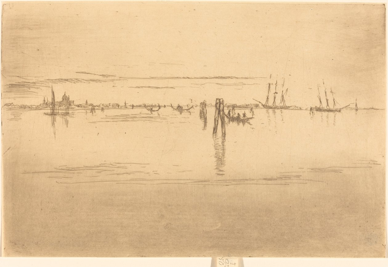 长湖，1880年。 作者 詹姆斯·阿博特·麦克尼尔·惠斯勒