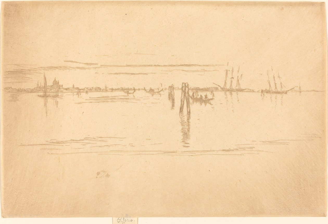 长湖，1880年。 作者 詹姆斯·阿博特·麦克尼尔·惠斯勒