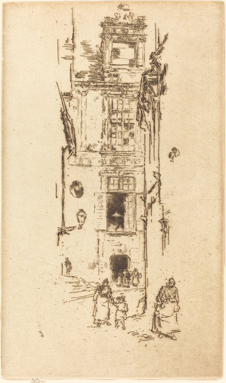 洛什市政厅，1888年。 作者 詹姆斯·阿博特·麦克尼尔·惠斯勒