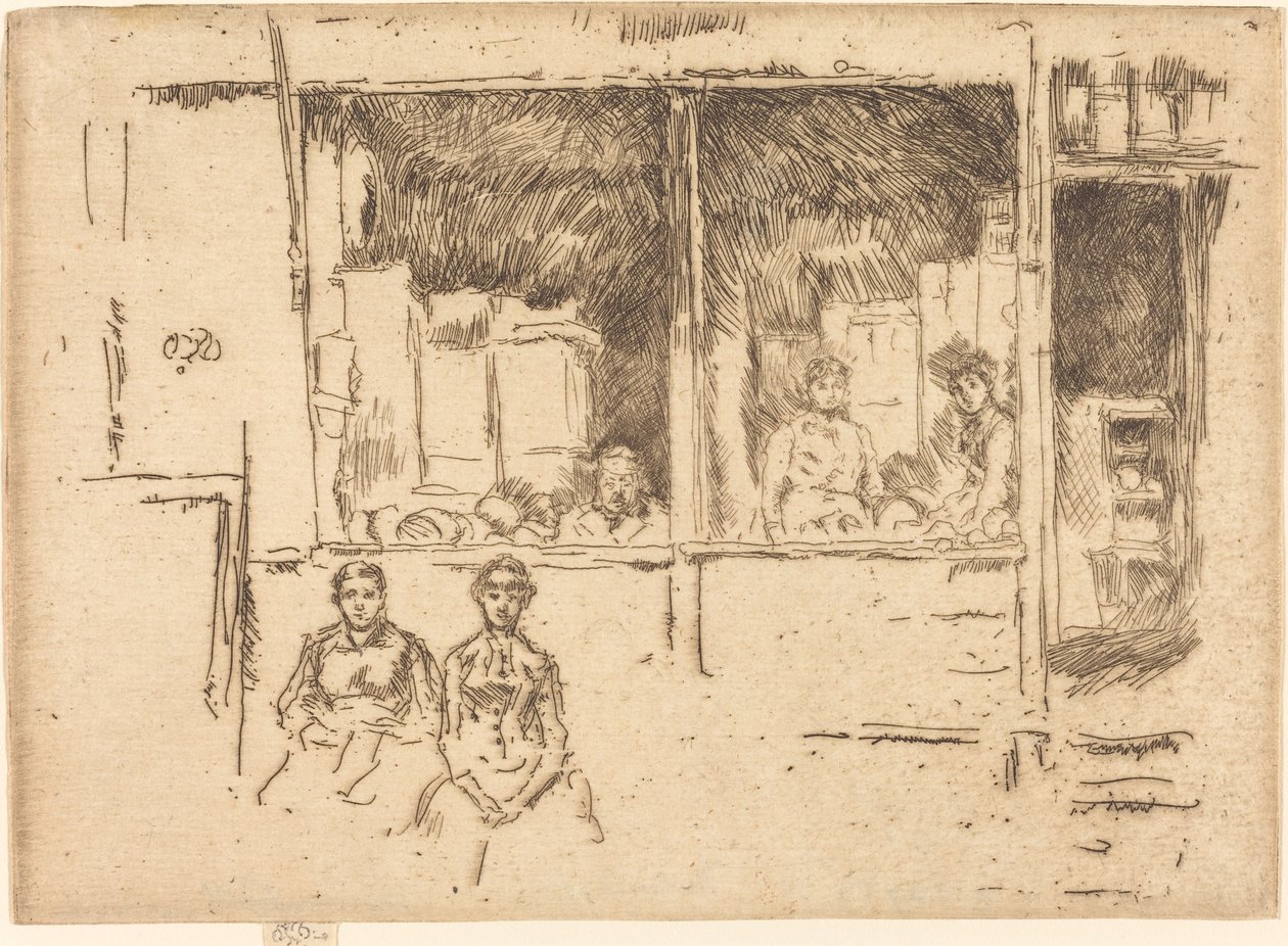 瓜子店，Hounsditch，约18861888。 作者 詹姆斯·阿博特·麦克尼尔·惠斯勒