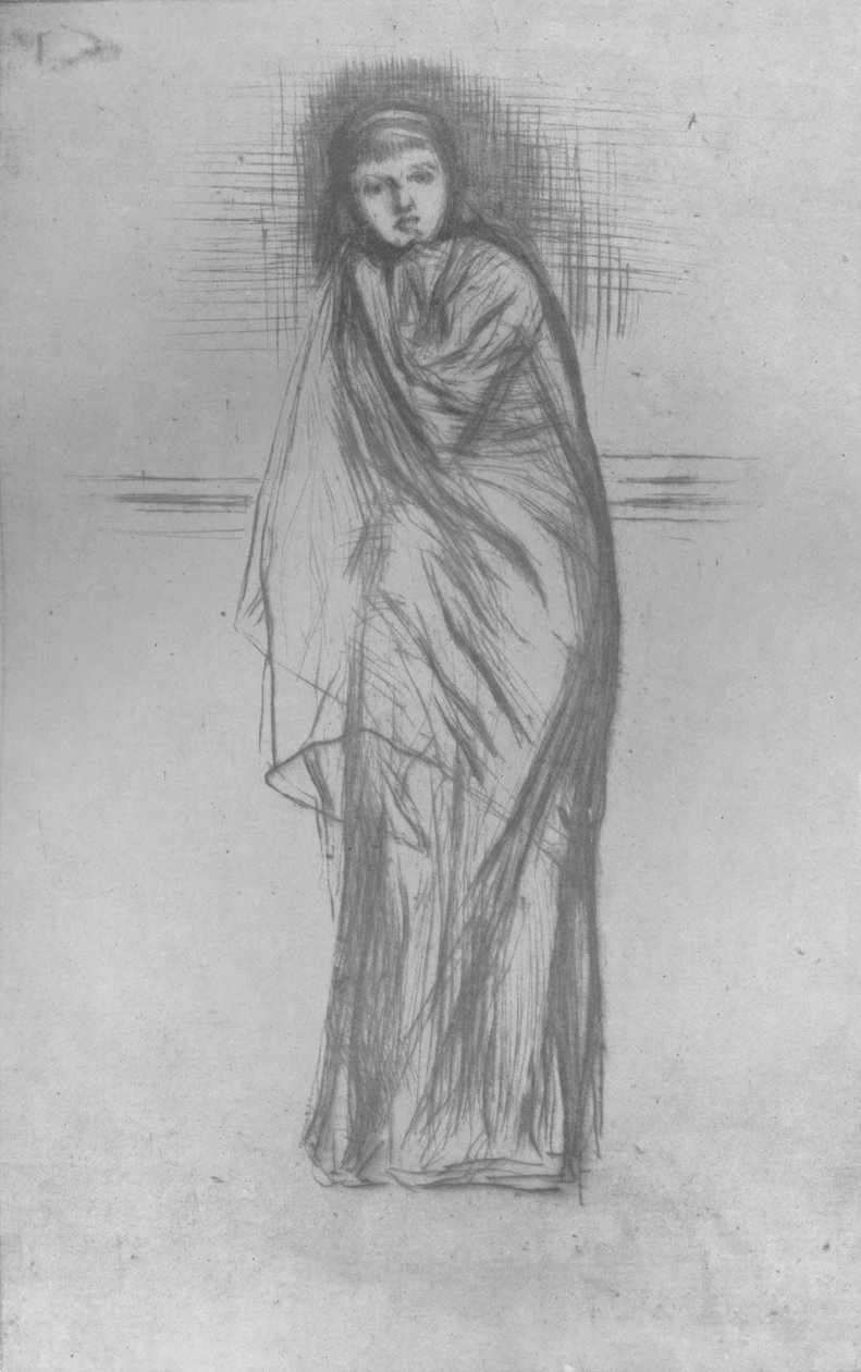 模特休息，1870，1904 作者 詹姆斯·阿博特·麦克尼尔·惠斯勒