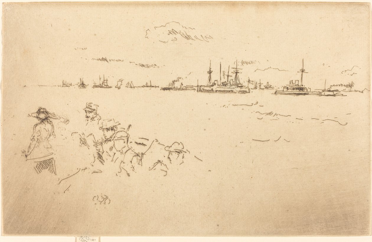 监视器，1887年。 作者 詹姆斯·阿博特·麦克尼尔·惠斯勒
