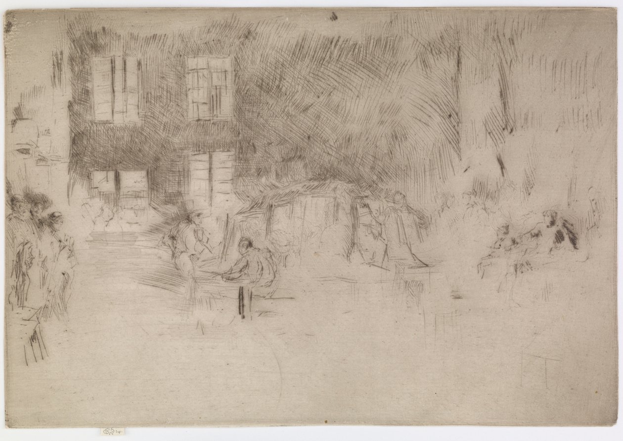 穆拉诺玻璃炉，1879-1880。 作者 詹姆斯·阿博特·麦克尼尔·惠斯勒