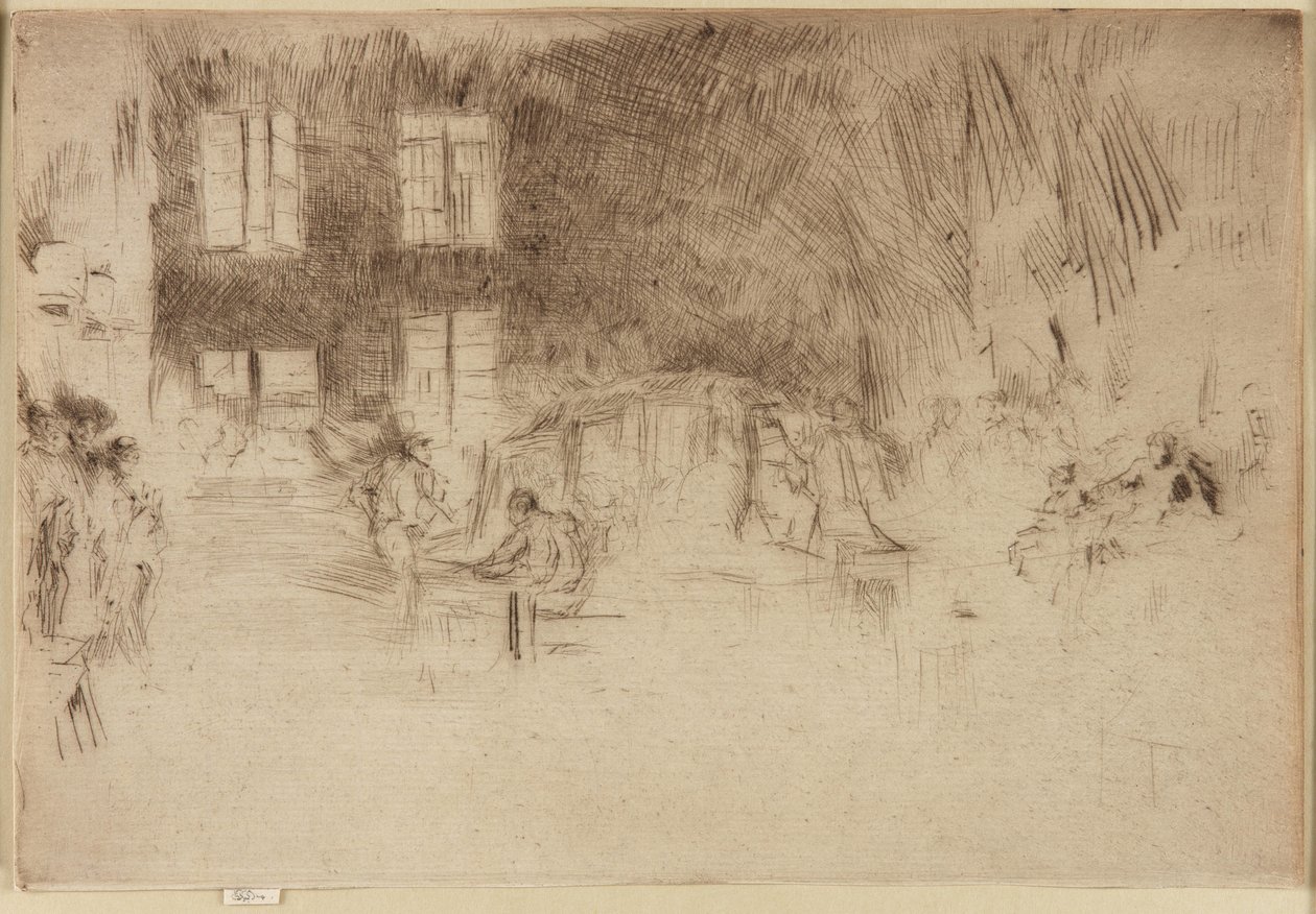 穆拉诺玻璃炉，1879-1880。 作者 詹姆斯·阿博特·麦克尼尔·惠斯勒