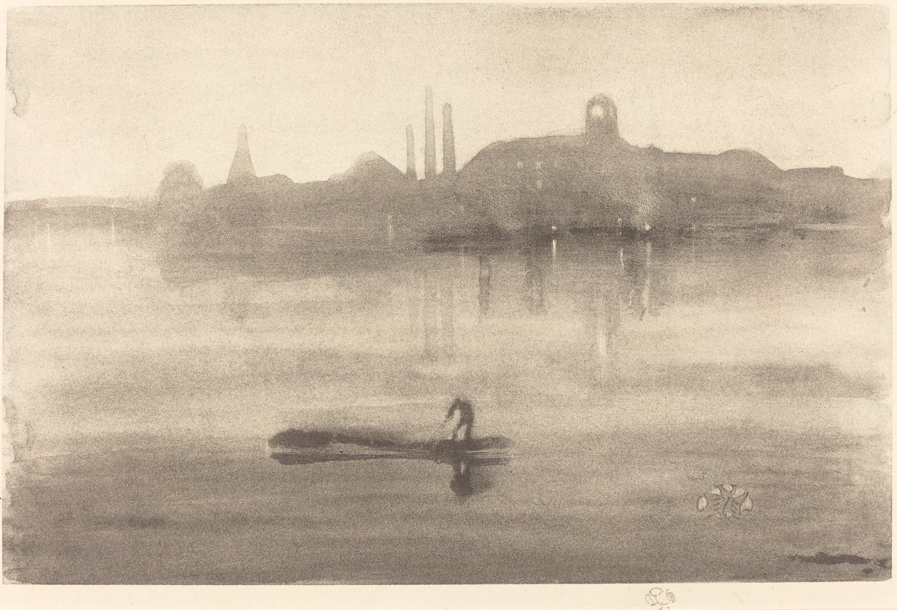 夜曲》，1878年。 作者 詹姆斯·阿博特·麦克尼尔·惠斯勒