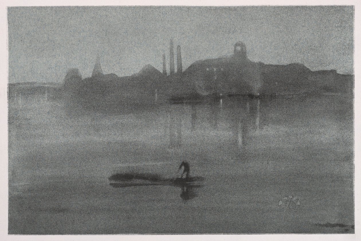 夜曲，1878年。 作者 詹姆斯·阿博特·麦克尼尔·惠斯勒