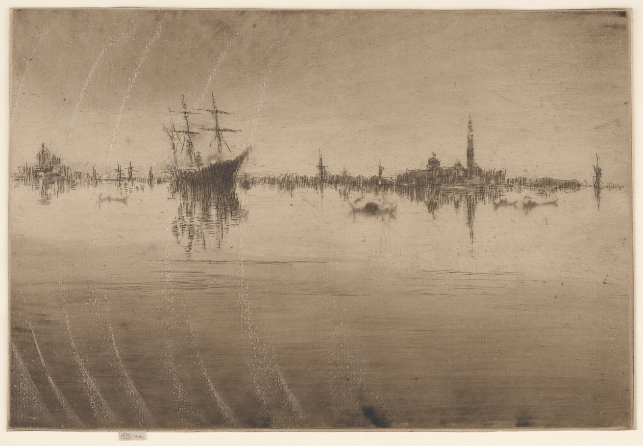 夜曲》，1879-1880。 作者 詹姆斯·阿博特·麦克尼尔·惠斯勒