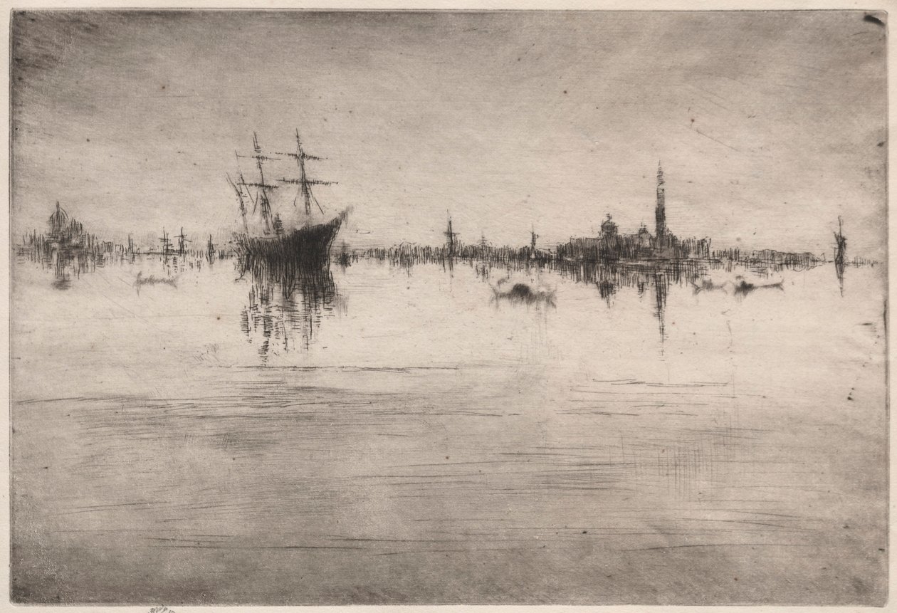 夜曲，1879-1880年。 作者 詹姆斯·阿博特·麦克尼尔·惠斯勒