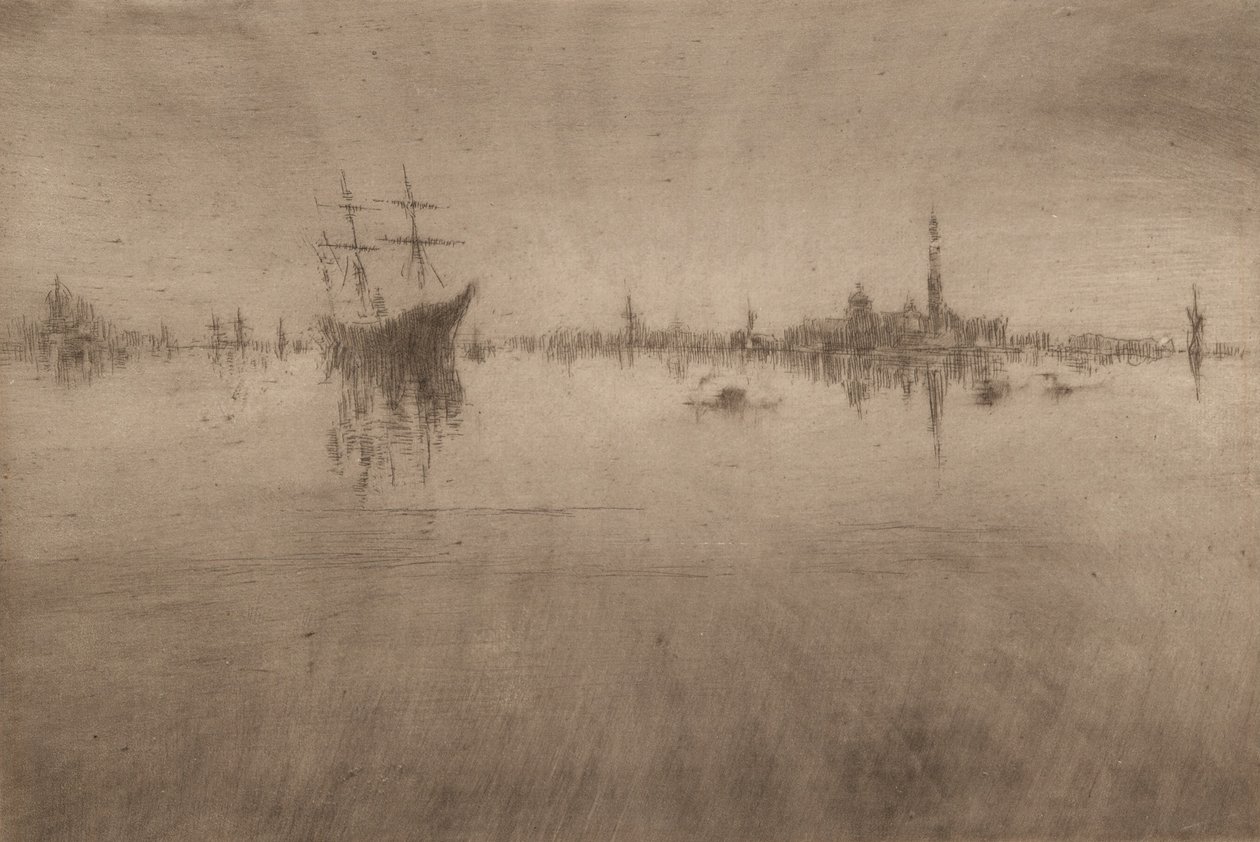 夜曲，1879-80 作者 詹姆斯·阿博特·麦克尼尔·惠斯勒