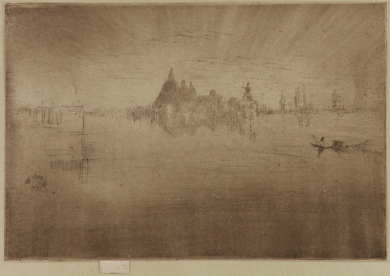 夜曲：敬礼，1879-1880。 作者 詹姆斯·阿博特·麦克尼尔·惠斯勒