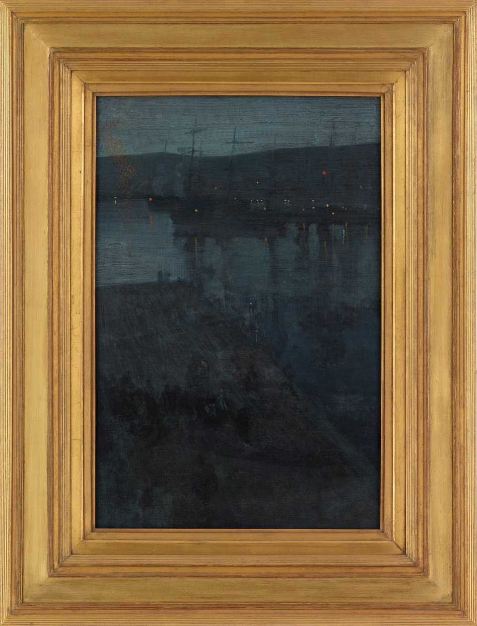 蓝色和金色的夜曲：瓦尔帕莱索，1866-约1874。 作者 詹姆斯·阿博特·麦克尼尔·惠斯勒