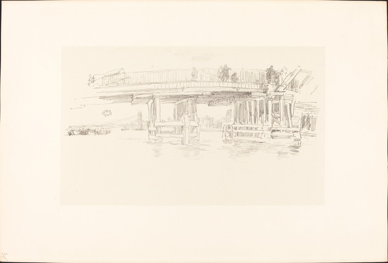 老巴特西桥，18791887年。 作者 詹姆斯·阿博特·麦克尼尔·惠斯勒
