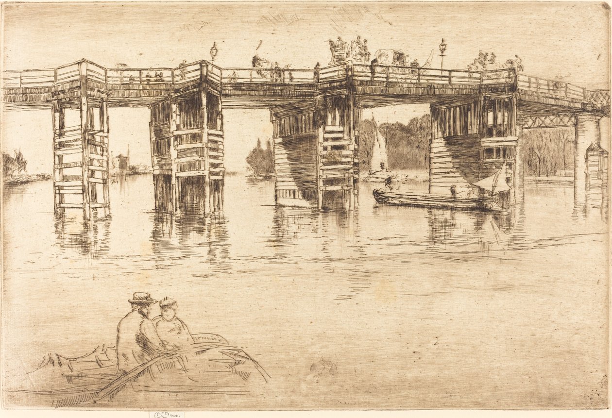老普特尼桥，1879年。 作者 詹姆斯·阿博特·麦克尼尔·惠斯勒