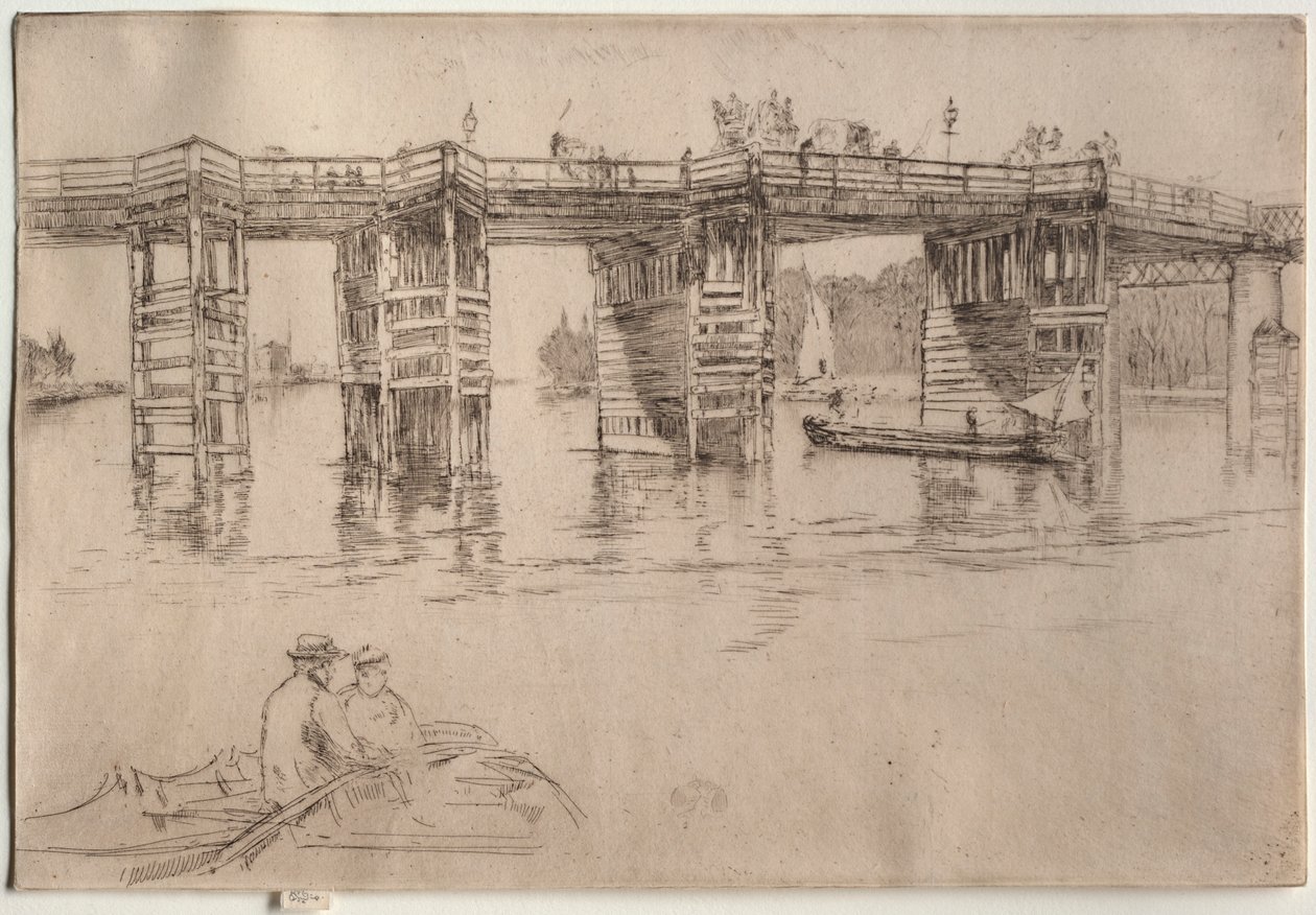 老普特尼桥，1879年。 作者 詹姆斯·阿博特·麦克尼尔·惠斯勒